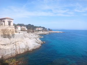 Casas junto al mar