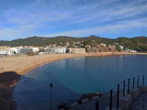 Panorámica de la playa de Tessa de Mar