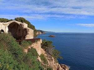 Vistas a la costa de Tossa de Mar